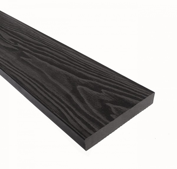 Террасная доска из ДПК Terrapol Смарт 3D Полнотелая без паза Черное дерево купить в Красноярске