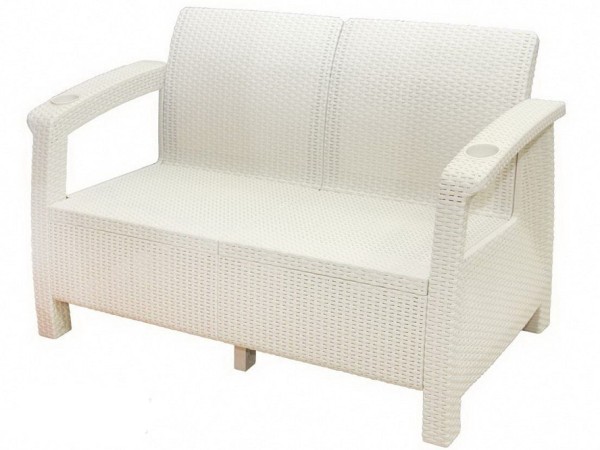 Двухместный диван Yalta Sofa Seаt белый купить в Красноярске