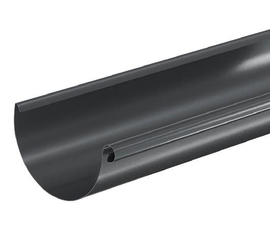 Водосток Aquasistem, система 125x90 - Водосточный желоб 3.00м RAL 7024 Тёмно-серый купить в Красноярске