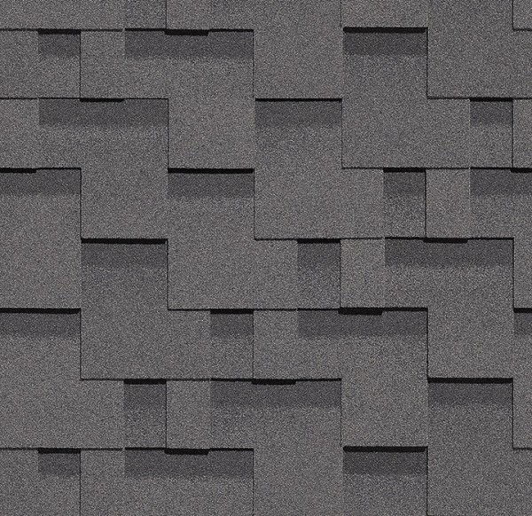 Гибкая черепица Docke, коллекция Тетрис – Серый купить в Красноярске