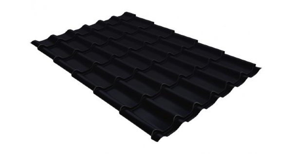 Металлочерепица классик GL 0,5 Velur20 RAL 9005 черный купить в Красноярске