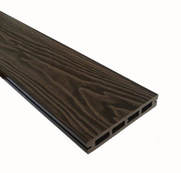 Террасная доска из ДПК Terrapol Смарт 3D Пустотелая с пазом Венге Соренто купить в Красноярске