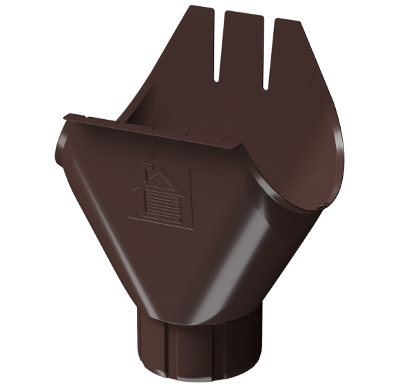 Воронка желоба D125 Döcke STAL PREMIUM Шоколад, (RAL 8019) купить в Красноярске