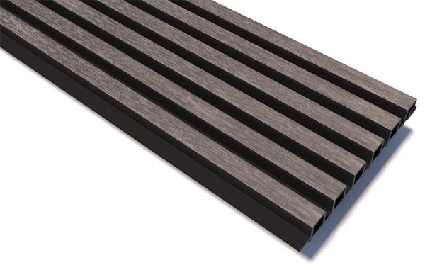 Реечные панели WOODVEX Lines Ultra Smoke gray купить в Красноярске