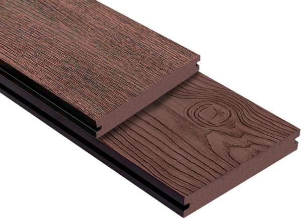 Террасная доска ДПК Outdoor 3D полнотелая STORM/OCEAN BROWN коричневая микс купить в Красноярске