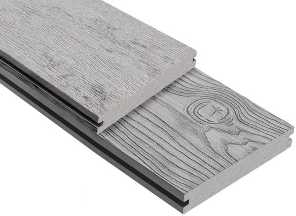 Террасная доска ДПК Outdoor 3D полнотелая STORM/OCEAN GREY серая микс купить в Красноярске