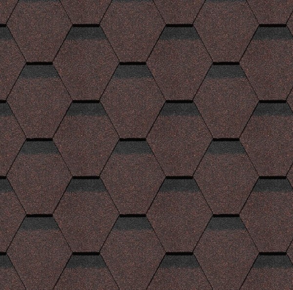 Гибкая черепица Docke, коллекция Шеффилд – Корица купить в Красноярске