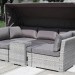 Диван-Трансформер AFINA плетеный из иск. ротанга AFM-320G Grey купить в Красноярске