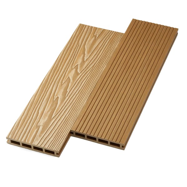 Террасная доска ДПК NanoWood двусторонняя New 3D тиснение + вельвет Орех купить в Красноярске