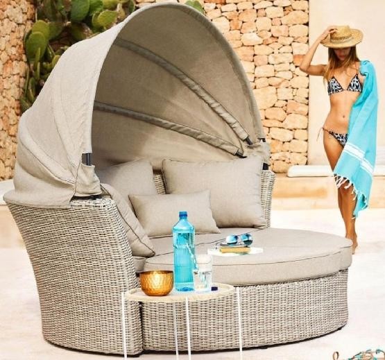 Диван-Трансформер AFINA плетеный из иск. ротанга AFM-325 Beige купить в Красноярске