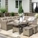 Комплект мебели AFINA плетеной из иск. ротанга AFM-307B Beige купить в Красноярске