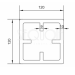 Столб SEQUOIA Evolution 3D WOOD GRAY купить в Красноярске