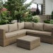 Комплект мебели AFINA плетеной из иск. ротанга YR825B Beige купить в Красноярске