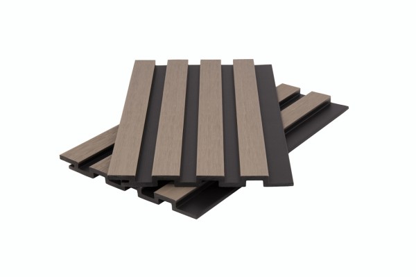 Стеновая панель брусковая двухцветная co-extrusion, snow mix купить в Красноярске