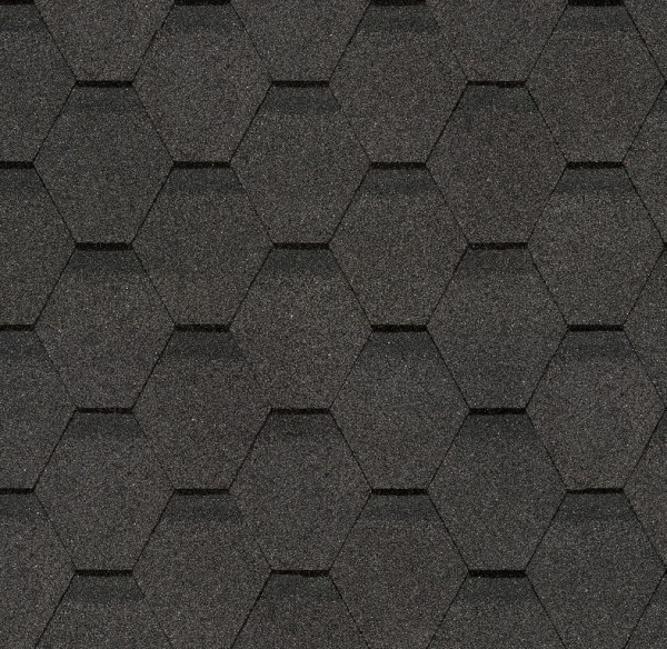 Гибкая черепица Docke, коллекция Шестигранник Серый купить в Красноярске