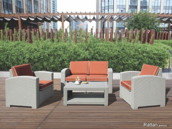 Уличные диваны и кресла коллекции Rattan Premium 4 купить в Красноярске