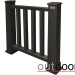 Ограждение из ДПК Outdoor Классик 3D STORM чёрный купить в Красноярске