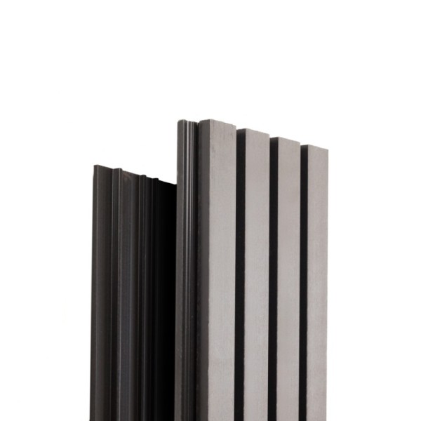 Фасадная доска Ecodecking Техно реечная 200х26х3000 Серый купить в Красноярске