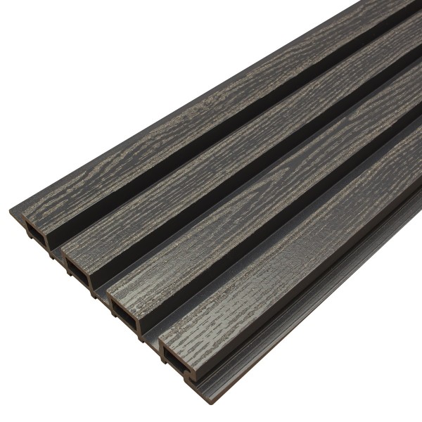 Фасадная доска из ДПК Faynag Wood Рейка Мокрый Асфальт купить в Красноярске