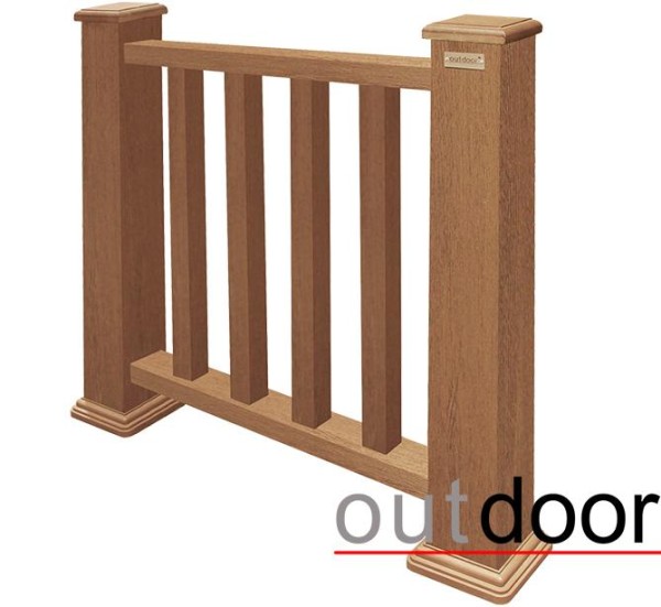 Ограждение из ДПК Outdoor Классик 3D STORM дуб купить в Красноярске