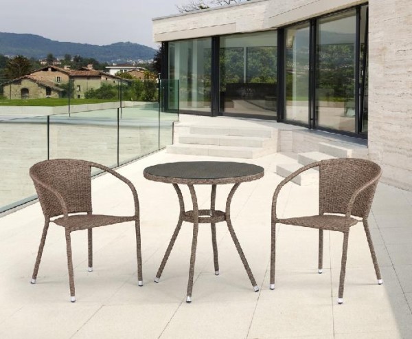 Комплект плетеной мебели AFINA из иск. ротанга T282ANT/Y137C-W56 Light Brown 2Pcs купить в Красноярске