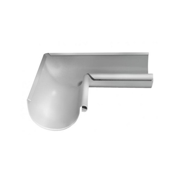 Водосток Grand Line 125x90 – Угол внутренний 90° RAL 9003 купить в Красноярске
