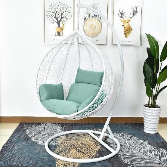 Кресло Подвесное из искусственного ротанга AFM-168A-L White/Green купить в Красноярске