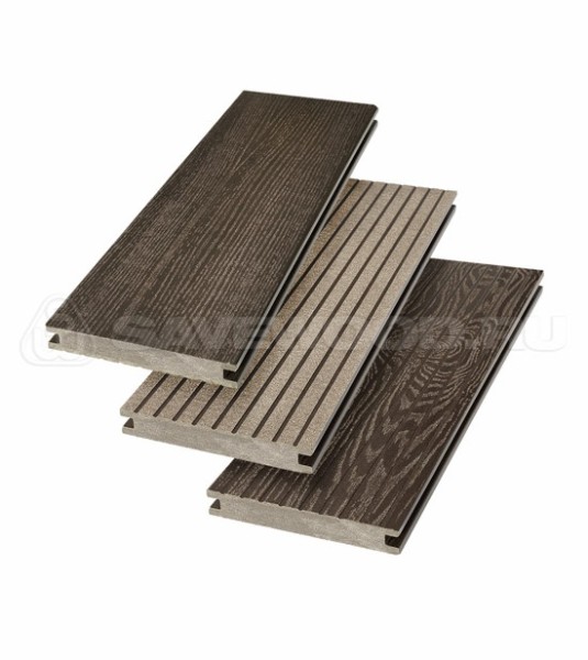 Террасная доска SW Fraxinus (R) полнотелая «SaveWood» Темно-коричневый купить в Красноярске
