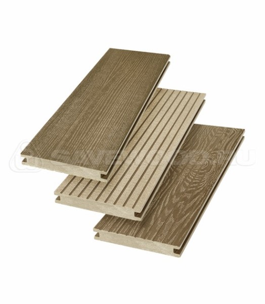 Террасная доска SW Fraxinus (R) полнотелая «SaveWood» Тик купить в Красноярске