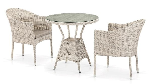 Комплект плетеной мебели AFINA из иск. ротанга T705ANT/Y350-W85 Latte 2Pcs купить в Красноярске