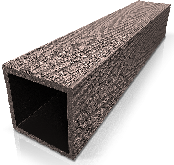 Столб ДПК 3D GardenParkett фактура дерева Венге купить в Красноярске