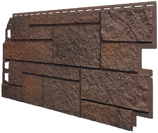 Фасадная панель VOX Sandstone (Сандстоун) темно коричневый купить в Красноярске