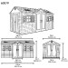 Сарай пластиковый LifeTime 15x8 DD купить в Красноярске