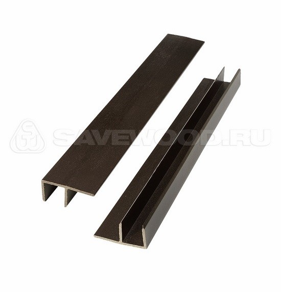 F-профиль ДПК Savewood – Тёмно-коричневый купить в Красноярске