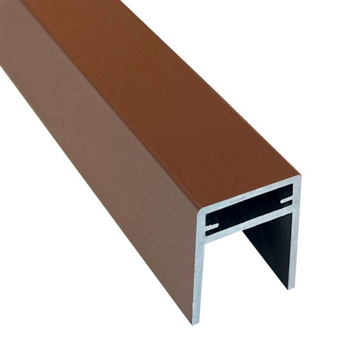 П-профиль Алюминиевый EasyDecking 35x25 Коричневый купить в Красноярске