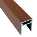П-профиль Алюминиевый EasyDecking 35x25 Коричневый купить в Красноярске