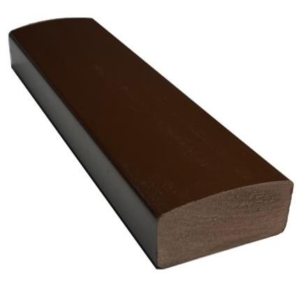 Лавочный брус Ecodecking Некст полнотелый глянцевый 70х35 шоколад купить в Красноярске