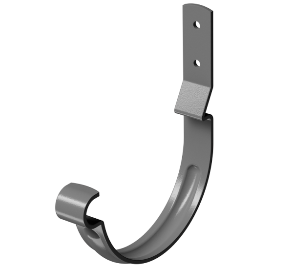 Карнизный крюк короткий (гнутый) D125 Döcke STAL PREMIUM Графит, (RAL 7024) купить в Красноярске