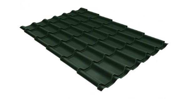 Металлочерепица классик 0,5 Satin RR 11 темно-зеленый купить в Красноярске